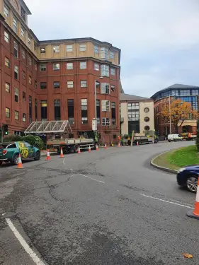 Click Here To Enlarge This Photo Of Scaffolding On Maid Marian Way, Nottingham: A Look Back