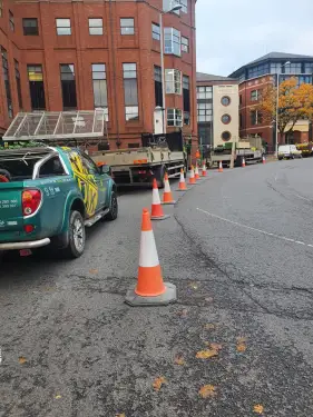 Click Here To Enlarge This Photo Of Scaffolding On Maid Marian Way, Nottingham: A Look Back