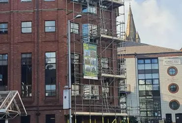 Scaffolding On Maid Marian Way, Nottingham: A Look Back
