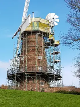 Click Here To Enlarge This Photo Of Scaffolding in Sneinton, Nottingham - Greens Windmill