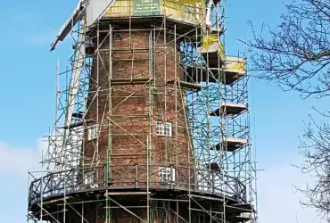 Scaffolding in Sneinton, Nottingham - Greens Windmill